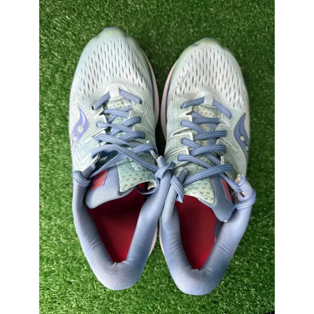 Saucony Ride ISO 2 Womens Shoes Size 8.5 Running Walking Blue Athletics Sneakers